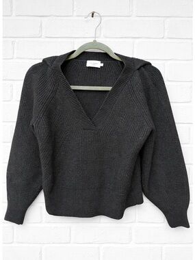 The Reset Wool Sweater R Label Black Classic Natural Fibers Boho